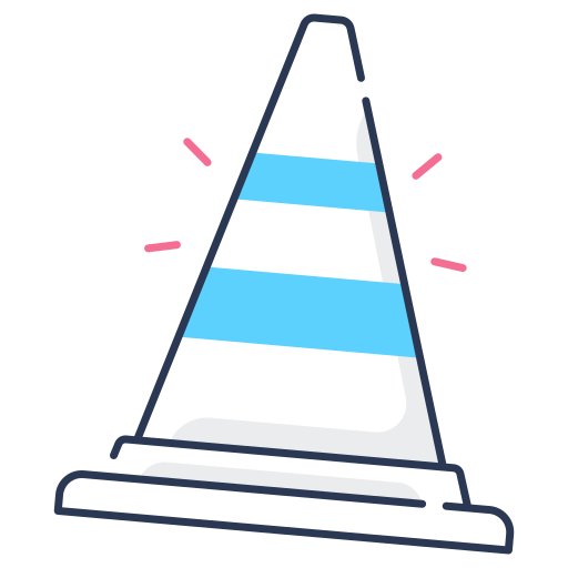 cone de tráfego Generic color outline Ícone