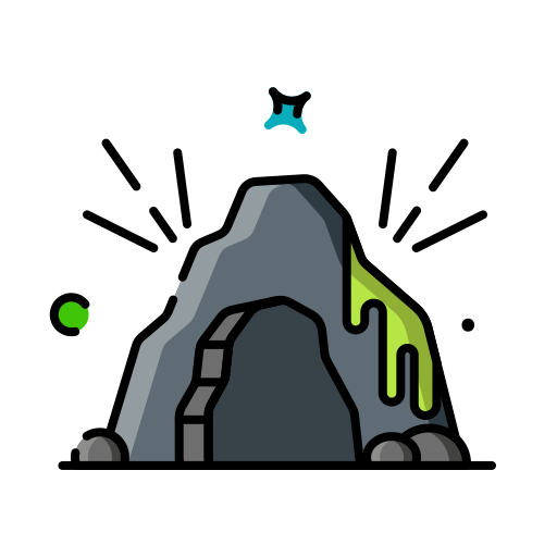 동굴 Generic color lineal-color icon