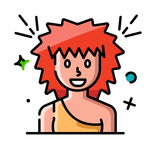 Cavewoman Generic color lineal-color icon
