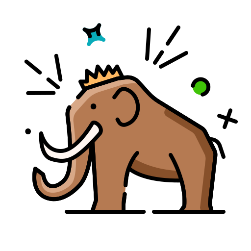 Mammoth Generic color lineal-color icon