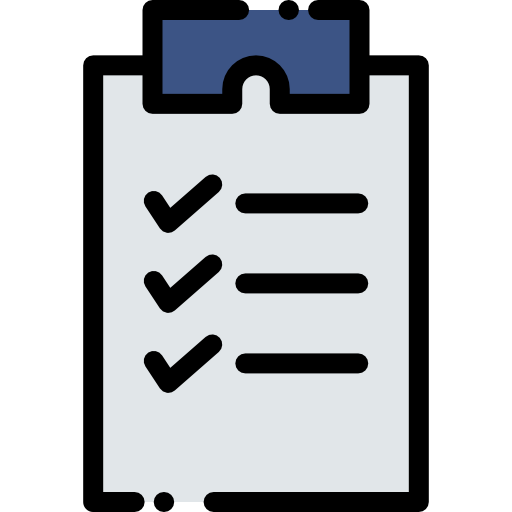 Checklist Detailed Rounded Lineal color icon