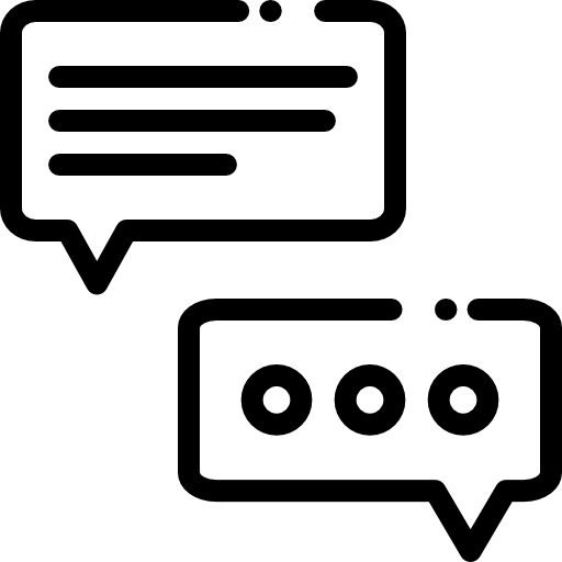 チャット Detailed Rounded Lineal icon