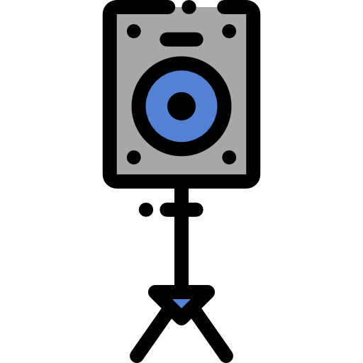 Loudspeaker Detailed Rounded Lineal color icon