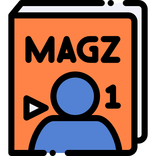 Magazine Detailed Rounded Lineal color icon