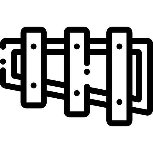 xylofoon Detailed Rounded Lineal icoon