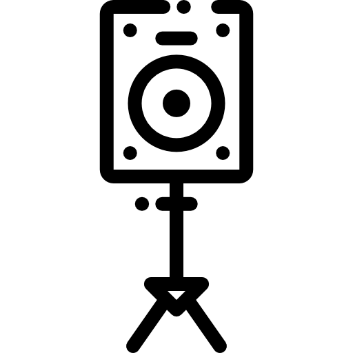 Громкоговоритель Detailed Rounded Lineal иконка