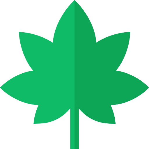 marijuana Basic Straight Flat icono