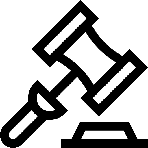 subasta Basic Straight Lineal icono