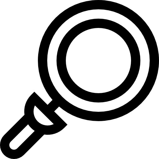 lente di ingrandimento Basic Straight Lineal icona