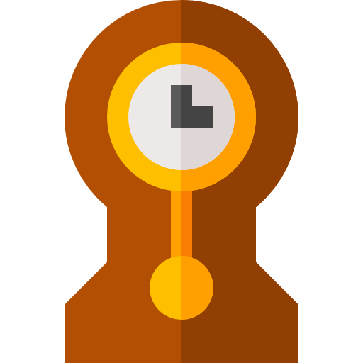Clocks Basic Straight Flat icon