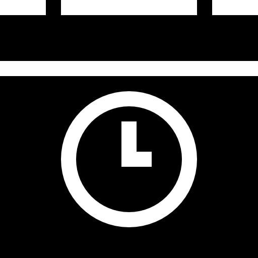 temps Basic Straight Filled Icône