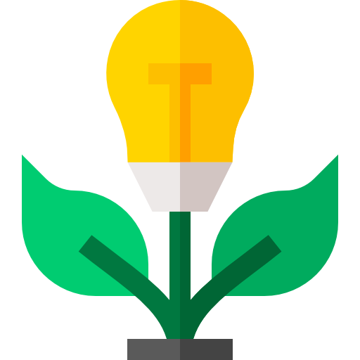 zielona energia Basic Straight Flat ikona