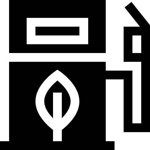 Öko-kraftstoff Basic Straight Filled icon