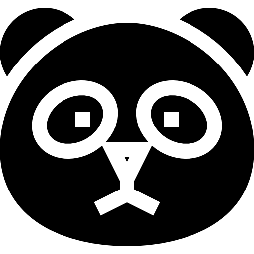 パンダ Basic Straight Filled icon