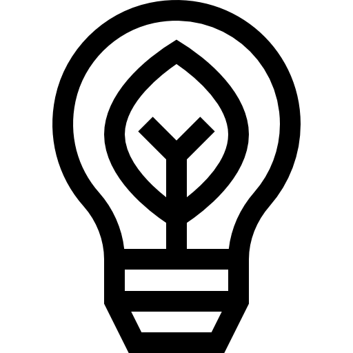 bombilla ecológica Basic Straight Lineal icono