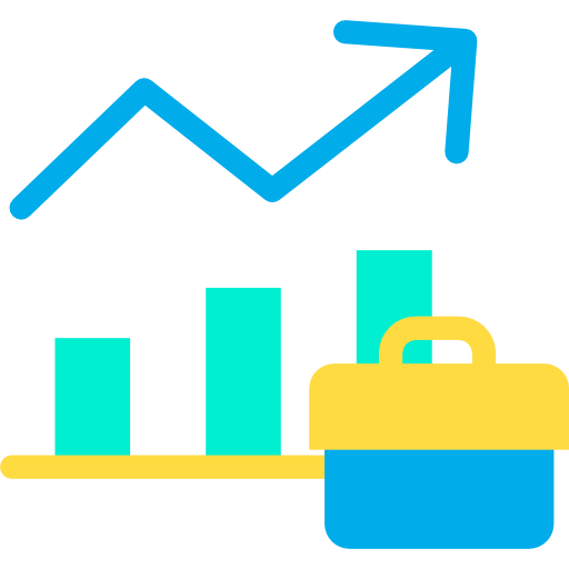 gráfico de barras Kiranshastry Flat icono