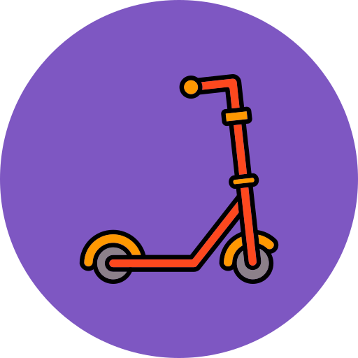kick scooter Generic color lineal-color icon