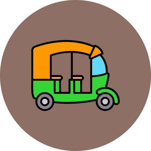 Rickshaw Generic color lineal-color icon