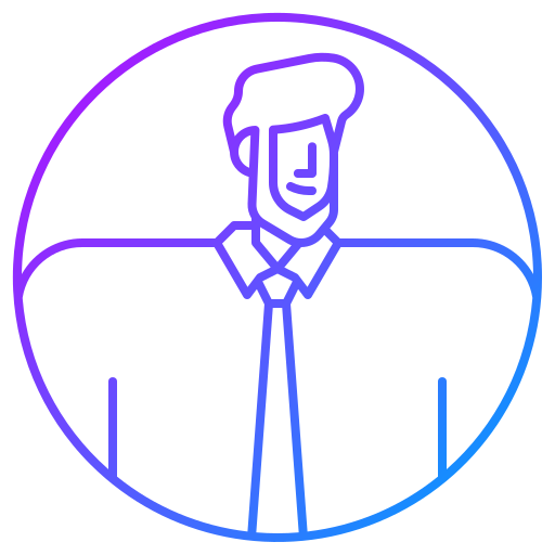avatar Generic gradient outline icono