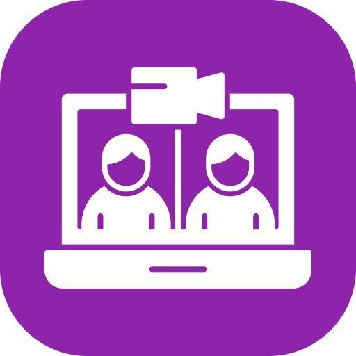 Video Conference Generic color fill icon