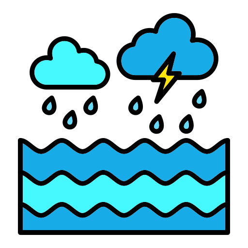 tormenta Generic color lineal-color icono