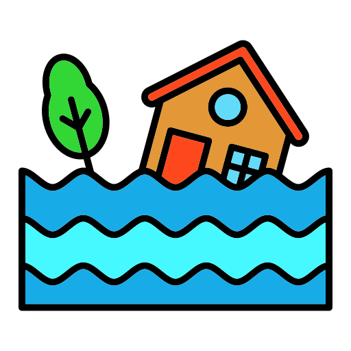casa inundada Generic color lineal-color Ícone