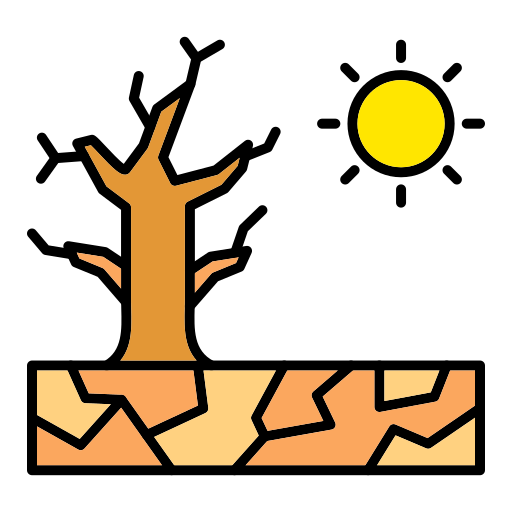 sequía Generic color lineal-color icono