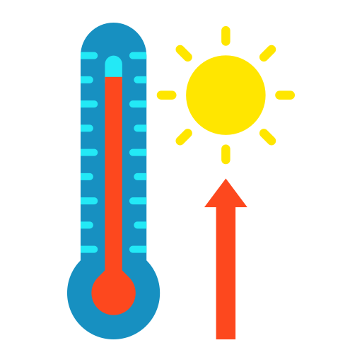 alta temperatura Generic color fill icona