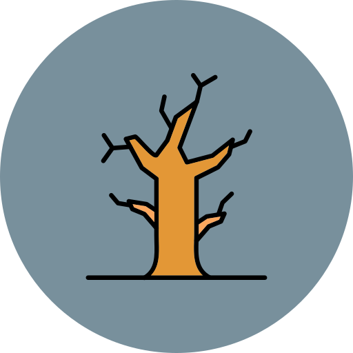 죽은 나무 Generic color lineal-color icon