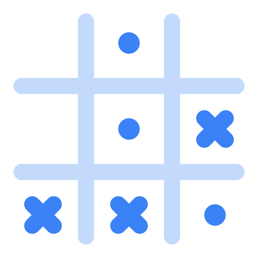 kółko i krzyżyk Generic Blue ikona