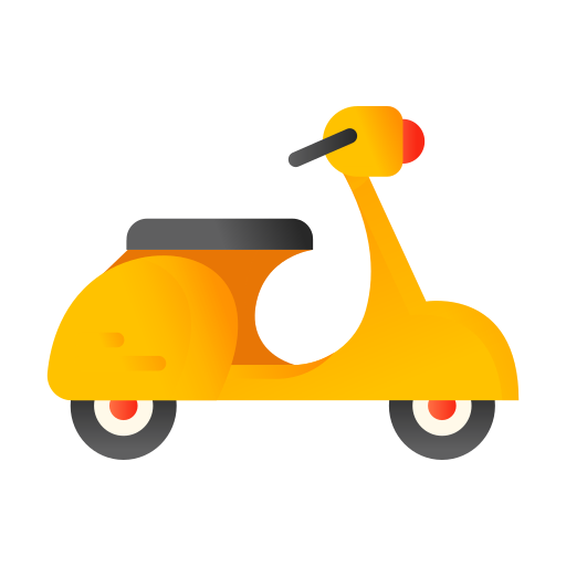 scooter Generic Flat Gradient icoon