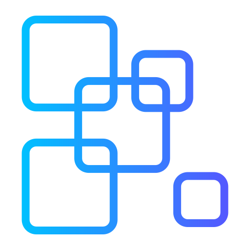 abstracte vorm Generic gradient outline icoon