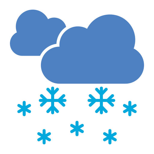 Snowfall Generic color fill icon