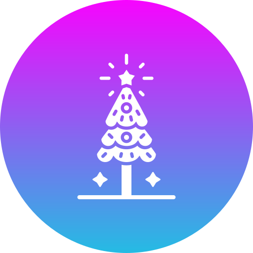 Рождественская елка Generic gradient fill иконка