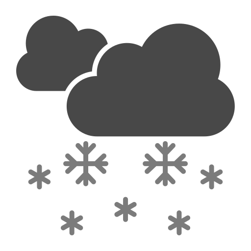 opady śniegu Generic color fill ikona