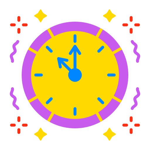 Часы Generic color fill иконка