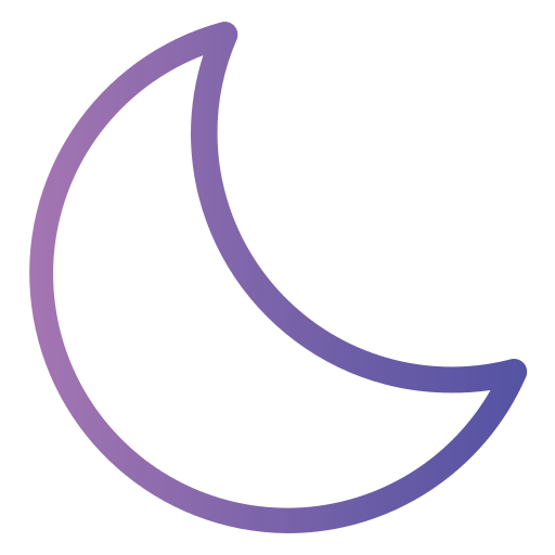 Луна Generic gradient outline иконка