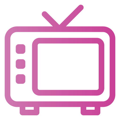 telewizja Generic gradient outline ikona
