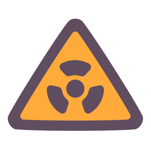 signo de radiación Generic Flat icono