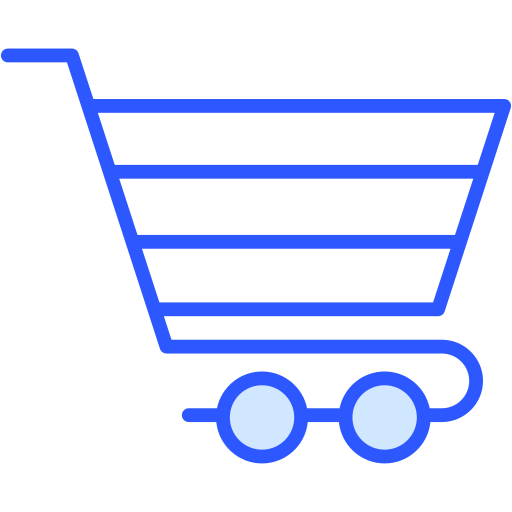 Shopping trolley Generic Blue icon