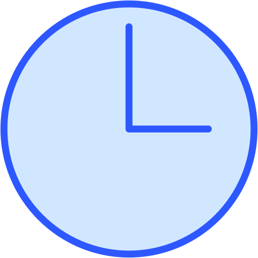 Hours Generic Blue icon