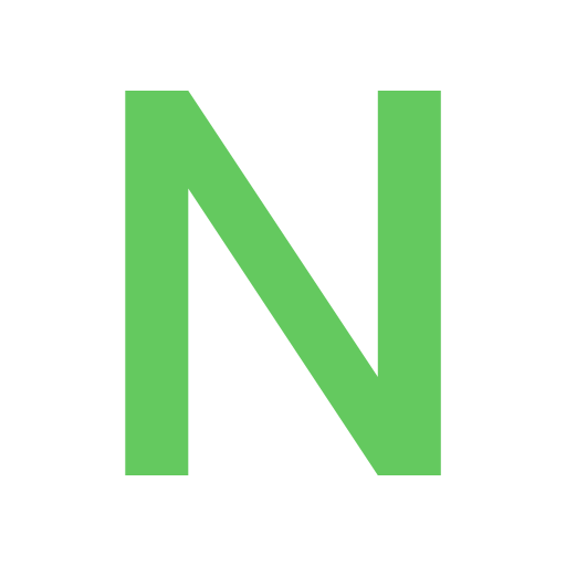 Letter N Generic color fill icon