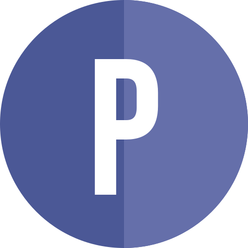 buchstabe p. Generic color fill icon