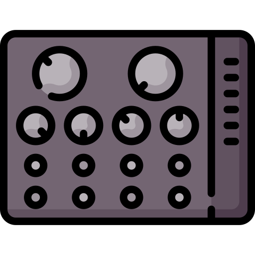 kontroler dźwięku Special Lineal color ikona