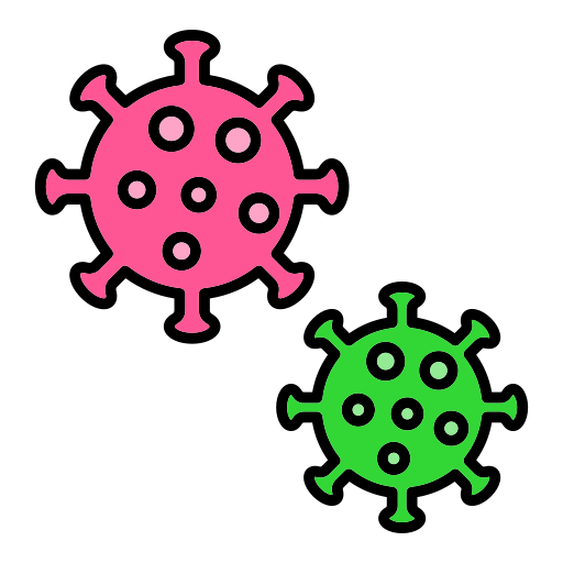 virus Generic color lineal-color icona