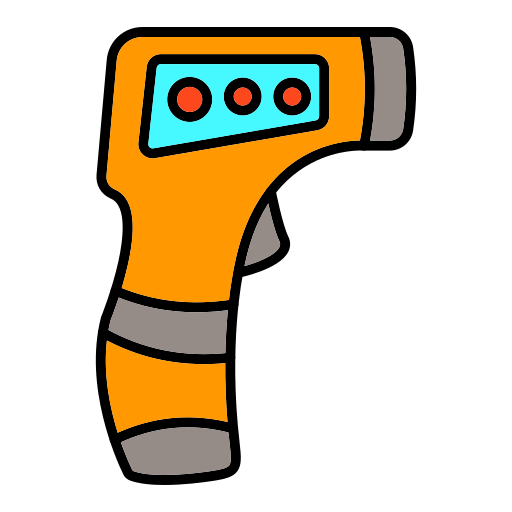 pistolet thermomètre Generic color lineal-color Icône