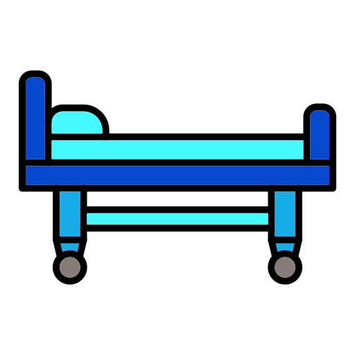 Медицинская кровать Generic color lineal-color иконка