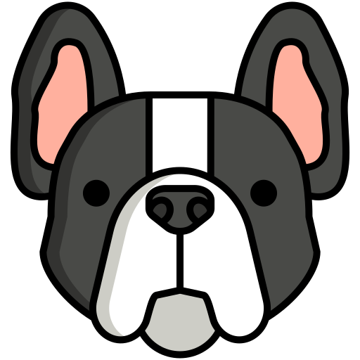 French Bulldog Generic color lineal-color icon