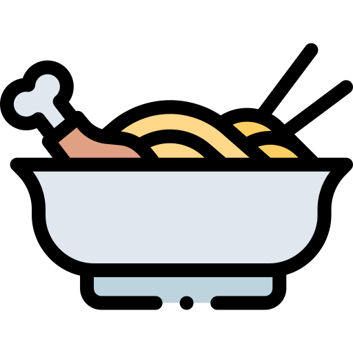 pollo al vino tinto de fujian Detailed Rounded Lineal color icono
