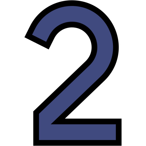 Номер 2 Generic color lineal-color иконка